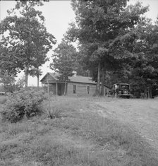 A "shotgun" weatherboard house built in 1925, Person County, North Carolina, 1939. Creator: Dorothea Lange.