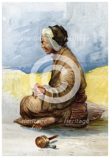 A Tibetan fortune teller, 1898. Artist: Unknown