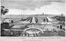 St James's Park, Westminster, London, 1794. Artist: S Torres