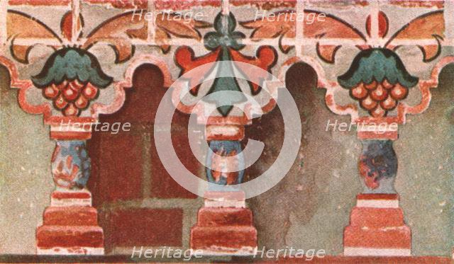 Painted gallery in the Church of John the Baptist at Toltshkovo in Jaroslaw, Russia, c1695, (1928).  Creator: Unknown.