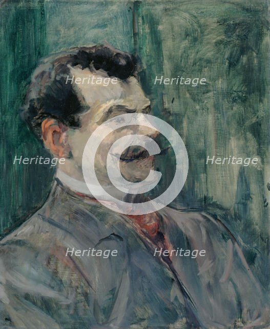 Portrait de André Rivoire, c.1901. Creator: Henri de Toulouse-Lautrec.