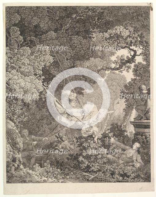 Les Hazards heureux de l'Escarpolette.n.d. Creator: Nicolas de Launay.