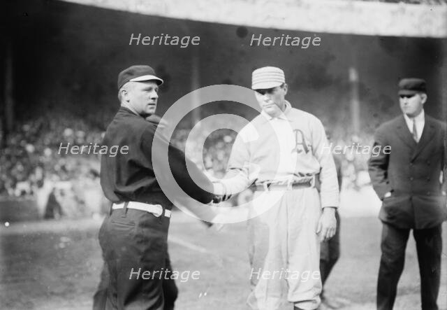 John McGraw, New York, NL & Davis, Philadelphia, AL (baseball), 1911. Creator: Bain News Service.