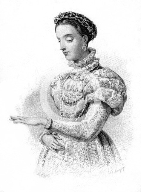 Magdalene of France, (19th century).Artist: JC Armytage