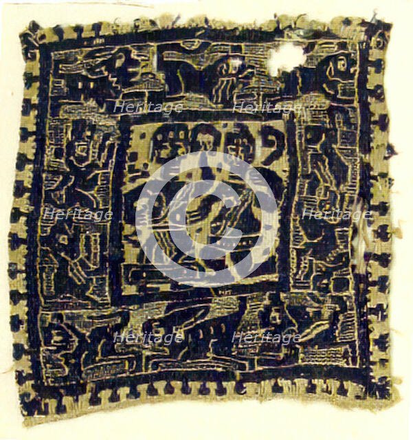 Textile Fragment, Coptic, early 6th century. Creator: Unknown.