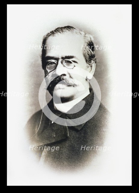 Ricardo Palma (1833-1919), Peruvian writer, photography, 1896.