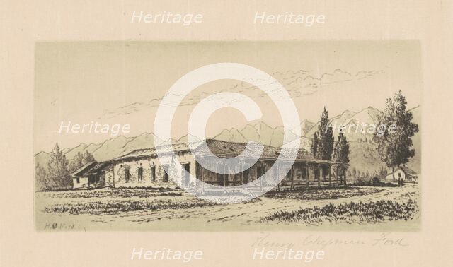 Aguirre House (Santa Barbara), c. 1880. Creator: Henry Chapman Ford.