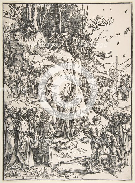 Martyrdom of the Ten Thousand.n.d. Creator: Albrecht Durer.