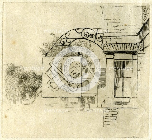 Sign of the Cross Keys, St Neots, Cambridgeshire, 1881.Artist: Edwin Edwards