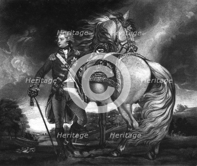 George, Prince of Wales.Artist: SW Reynolds