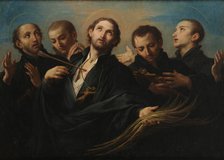 The Five Jesuit Martyrs of Cuncolim, ca. 1695. Creator: Conca, Sebastiano (1680-1764).