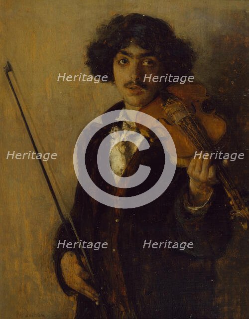 The Musician, 1884. Creator: Pascal Adolphe Jean Dagnan-Bouveret.