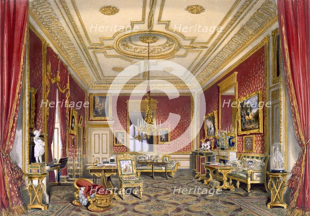 The Queen's private sitting room, Windsor Castle, 1838. Artist: James Baker Pyne