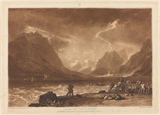 Lake of Thun, published 1808. Creator: JMW Turner.