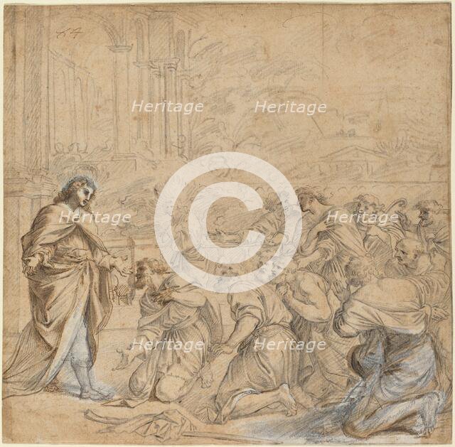 Joseph Revealing Himself to His Brothers in Egypt, c. 1655. Creator: Pier Francesco Mola.