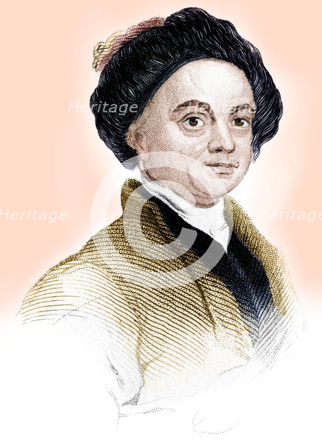 William Hogarth, 18th century English painter, printmaker, satirist and cartoonist, (c1850). Artist: Unknown.