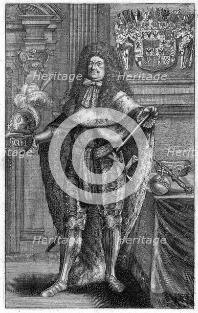 Portrait of Frederick William (1620-1688), Elector of Brandenburg, Duke of Prussia, 1683. Artist: Vogel, Johann Jakob (1660-1727)