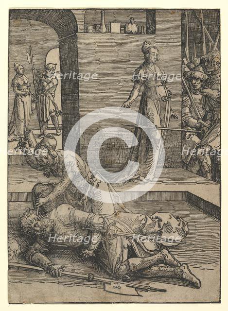 Jael Killing Sisera, without ornamental frame, 1517. Creator: Lucas van Leyden.