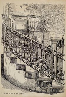 Iron Balcony, c. 1936. Creator: Thomas Byrne.