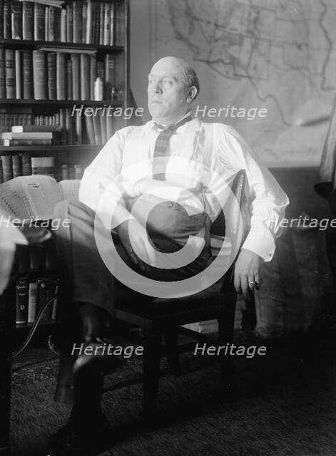 Ollie M. James, Rep. from Kentucky, at Desk, 1912.  Creator: Harris & Ewing.