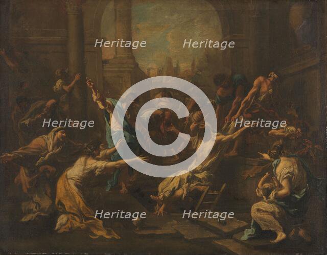 The Raising of Lazarus, 1715-1740. Creator: Alessandro Magnasco.