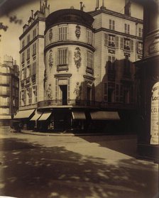 Maison coin Boulevard de la Madeleine et rue de Caumartin, disparu ou modifié, 1906. Creator: Eugene Atget.