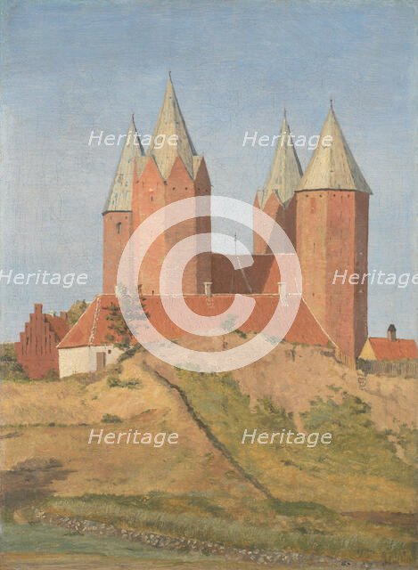 Kalundborg Church, 1837. Creator: Johan Thomas Lundbye.