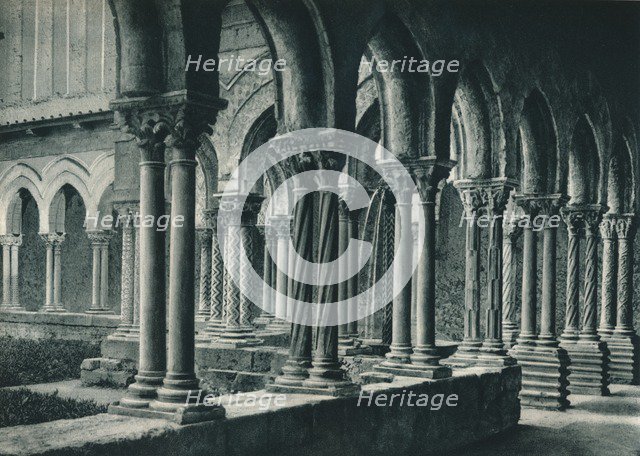 Cloisters of the Benedictine Monastery, Monreale, Sicily, Italy, 1927. Artist: Eugen Poppel.