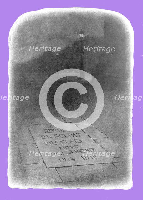 '"Repose Un Soldat Francais Mort Pour la Patrie 1914-1918"'. Creator: Unknown.