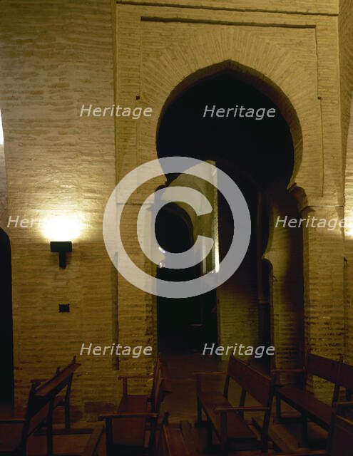 Interior, Church of St Bartholomew, Villalba del Alcor, province of Huelva, Andalusia, Spain (2001). Creator: LTL.