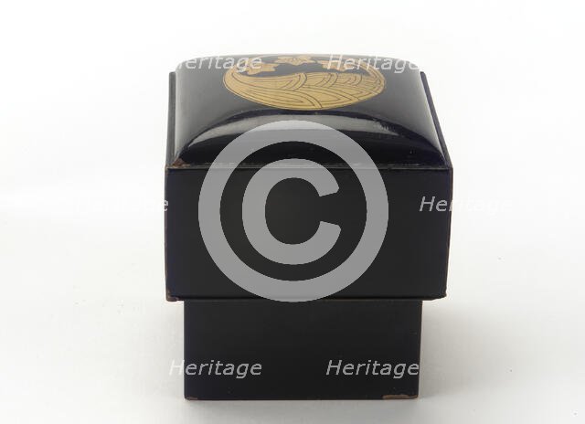 Lacquer storage box with lid, Edo period, early 17th-late 19th century. Creator: Unknown.