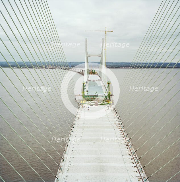 Second Severn Crossing, M4, New Passage, Pilning and Severn Beach, Gloucestershire, 18/10/1995. Creator: John Laing plc.
