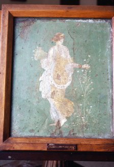 Flora or Primavera, Roman wall painting from Pompeii, c1st century. Artist: Unknown.