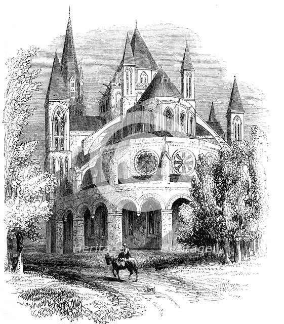 Abbaye aux Hommes, Caen, Normandy, France. Artist: Unknown