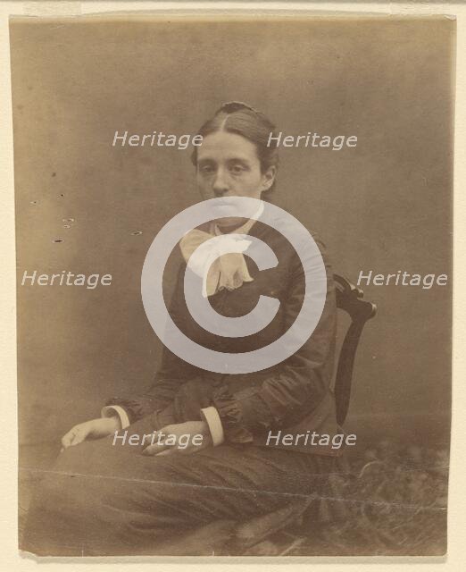 Portrait of middle-aged female, 1880-1890. Creator: Thomas Eakins.