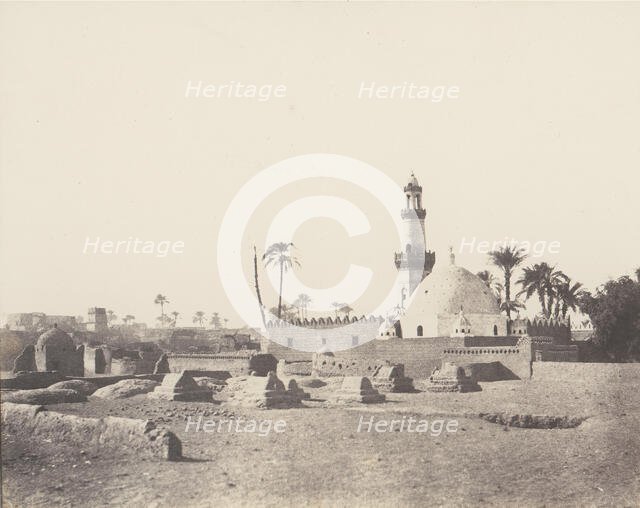 Souâdj, Cimetière Musulman et Tombeau de Mouràd-Bey, 1851-52, printed 1853-54. Creator: Félix Teynard.