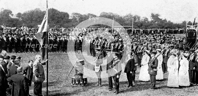 Irish national volunteers, Maryborough Corps of Nationalists, 1914. Artist: Unknown