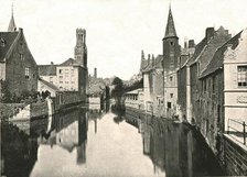 The Canal, Bruges, Belgium, 1895.  Creator: Unknown.