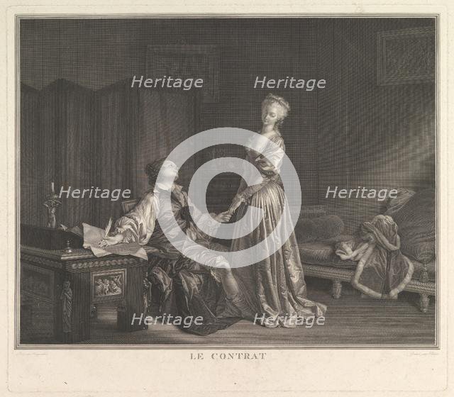 Le Contrat.n.d. Creator: Maurice Blot.