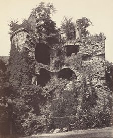 The Exploded Tower, Heidelberg Castle, c. 1865. Creator: Adolphe Braun.