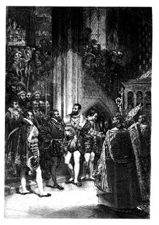 Interview between Charles I of Spain and Francis I of France after the capture of the latter afte…
