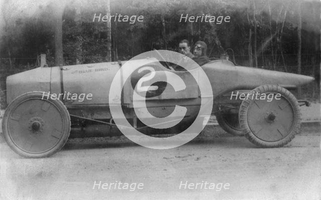 1912 Blue Bird Darracq, Malcolm Campbell and Godfrey Waters. Creator: Unknown.