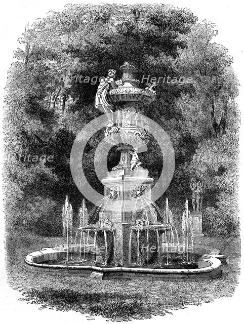 Gardens of the royal residence at Potsdam, Germany, 19th century. Artist: Unknown