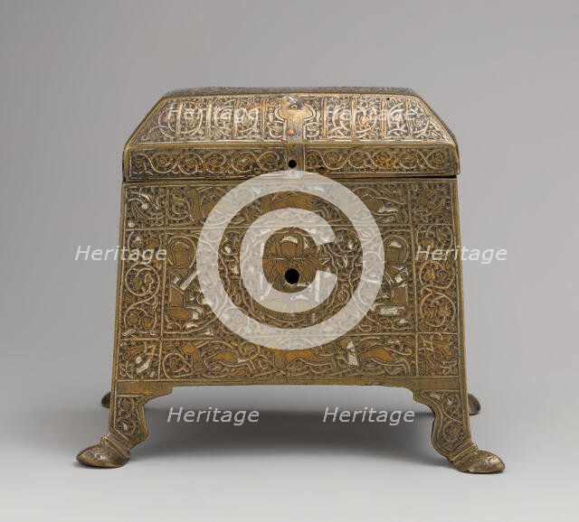 Casket with Figural Imagery, Iran, mid-13th century. Creator: Unknown.