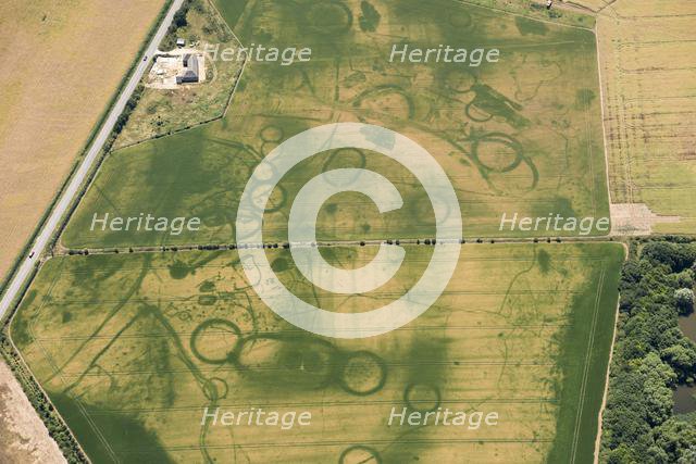 Prehistoric ceremonial landscape near Eynsham, Oxfordshire, 2018. Creator: Historic England Staff Photographer.