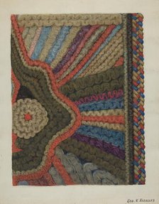 Shaker Woolen Rug, 1935/1942. Creator: George V. Vezolles.