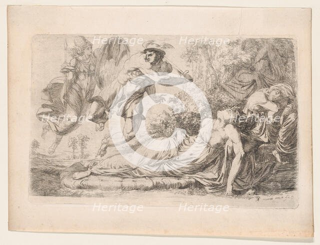 Perseus and the Sleeping Medusa, 1774. Creator: Alexander Runciman.