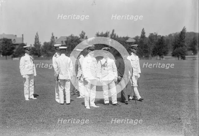 Japanese Mission To U.S. - Visit To Naval Academy, 1917. Creator: Harris & Ewing.