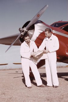 Student pilots, Meacham Field, Fort Worth, Tex., 1942. Creator: Arthur Rothstein.
