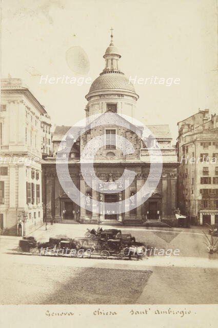 Church of the Name of Jesus, Saints Ambrose and Andrew, Genoa, 1870-1880. Creator: Alfredo Noack.